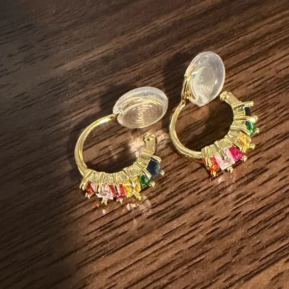 Colorful Clip-On Earrings - Picture 3 of 5